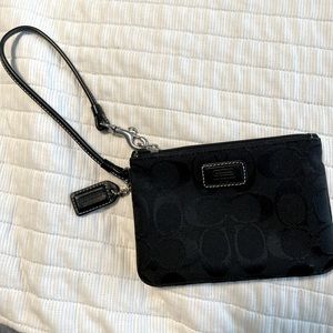 Black Coach Wristlet